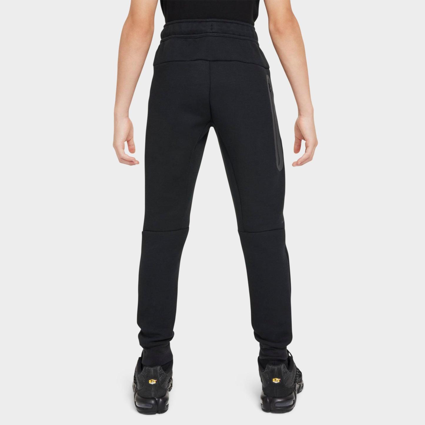 Big Kids' Nithtke Sportswear Tech Fleece Reflective Jogger Pants - Black/Dark Grey Heather/Black