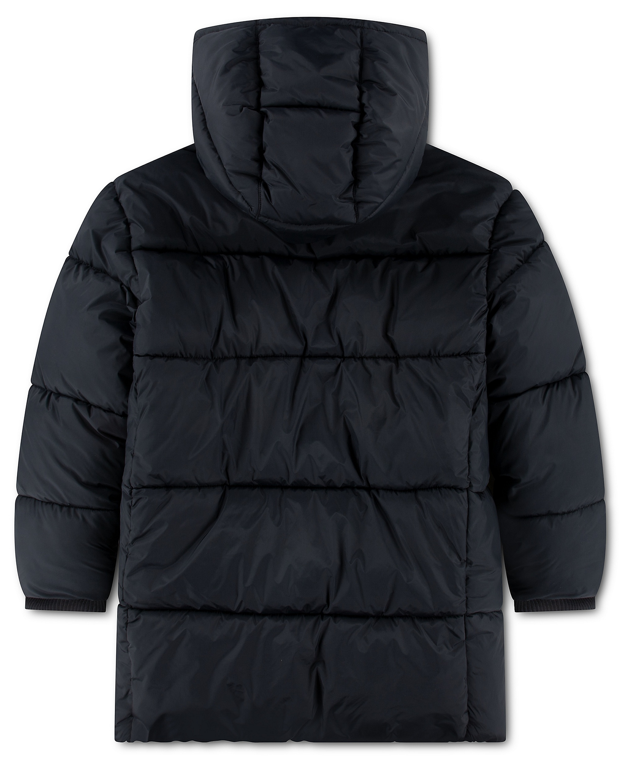 Jordan Boys' and Girls' 8-20 Mid-Length Long-Sleeve Puffer Jacket - Black
