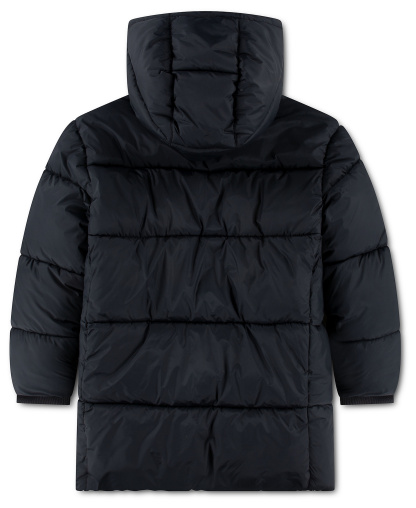 Jordan Boys' and Girls' 8-20 Mid-Length Long-Sleeve Puffer Jacket - Black