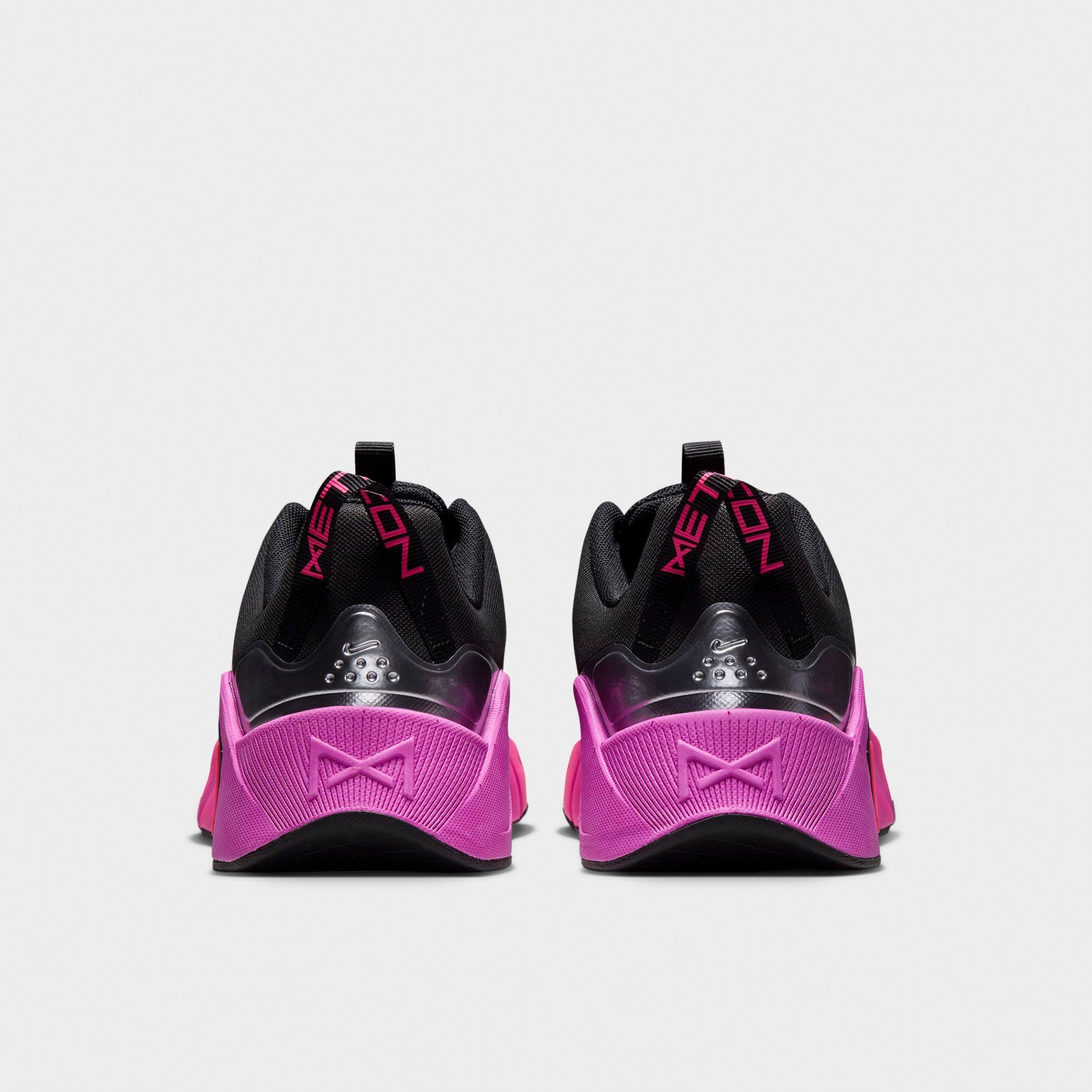 Women’s Nithtke Free Metcon 7 Training Shoes - Part 1 - Black/Hyper Pink/Metallic Cool Grey/Fuchsia Blast - Back view