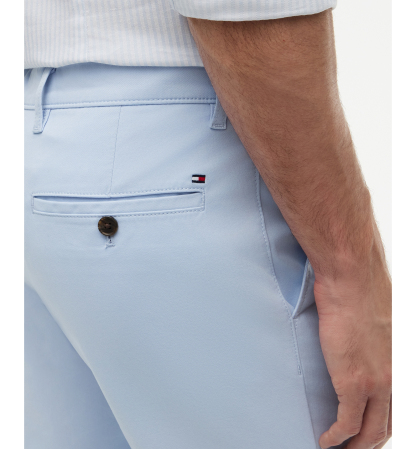 Tommy Hilfiger Men's Slim-Straight Fit Stretch Chino Pants - Breezy Blue