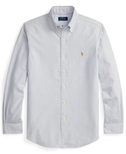 Polo Ralph Lauren Men's Classic-Fit Plaid Brushed Oxford Shirt - Navy White