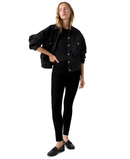 Levi's Women's 720 High-Rise Stretchy Super-Skinny Jeans - Black Squared
