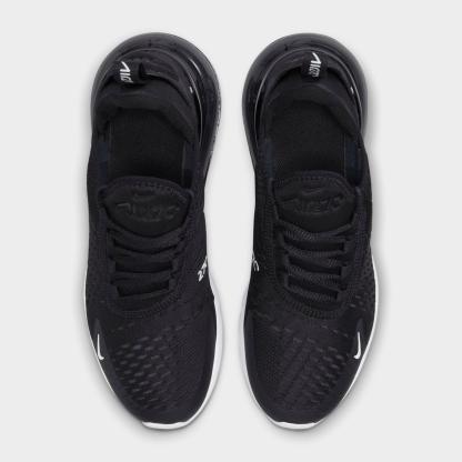 Big Kids' Nithtke Air Max 270 Casual Shoes - Black/Anthracite/White - Top view