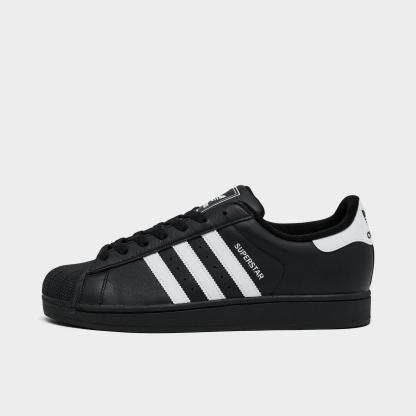 Men's adidas Originals Superstar II Casual Shoes - Black/White/Black - view 1