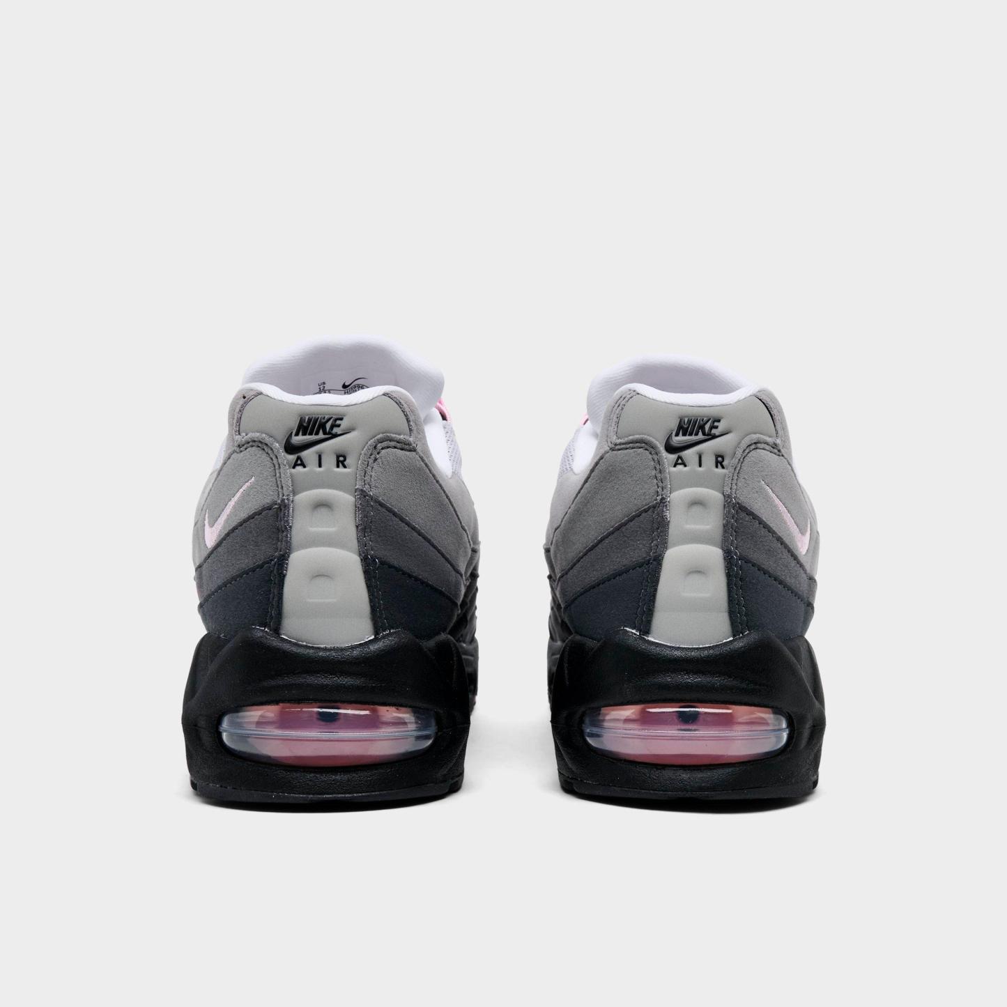 Men's Nithtke Air Max 95 Big Bubble Scorpion Casual Shoes - Part 3 - Black/Pink Foam/White/Reflective Silver - Back view