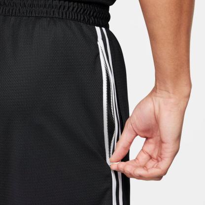 Men's Nike DNA Dri-FIT 8" Basketball Shorts - Black/White/White