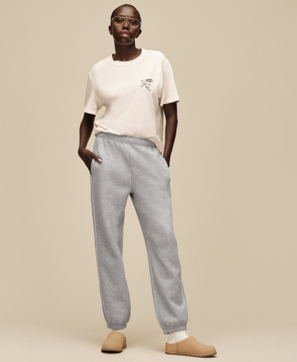 UGG® Women's Classic Fleece Pull-On Sweatpants - Grey Heather