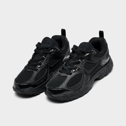 Little Kids' Nithtke V5 RNR Stretch Lace Casual Shoes - Black/Black/Anthracite - Both shoes facing left