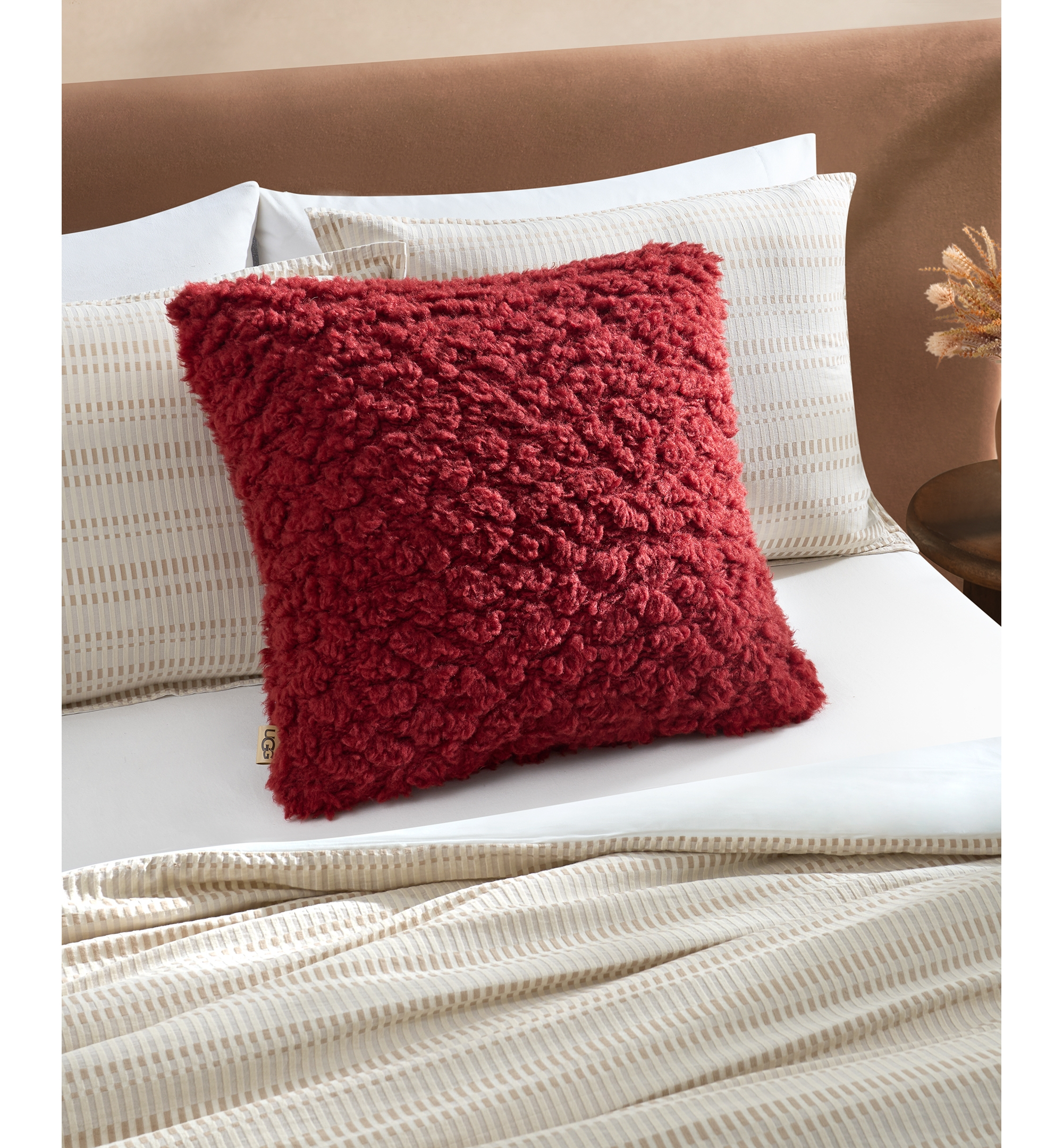 UGG® Shira Chunky Euro Pillow, 24" x 24" - Coffee Ber