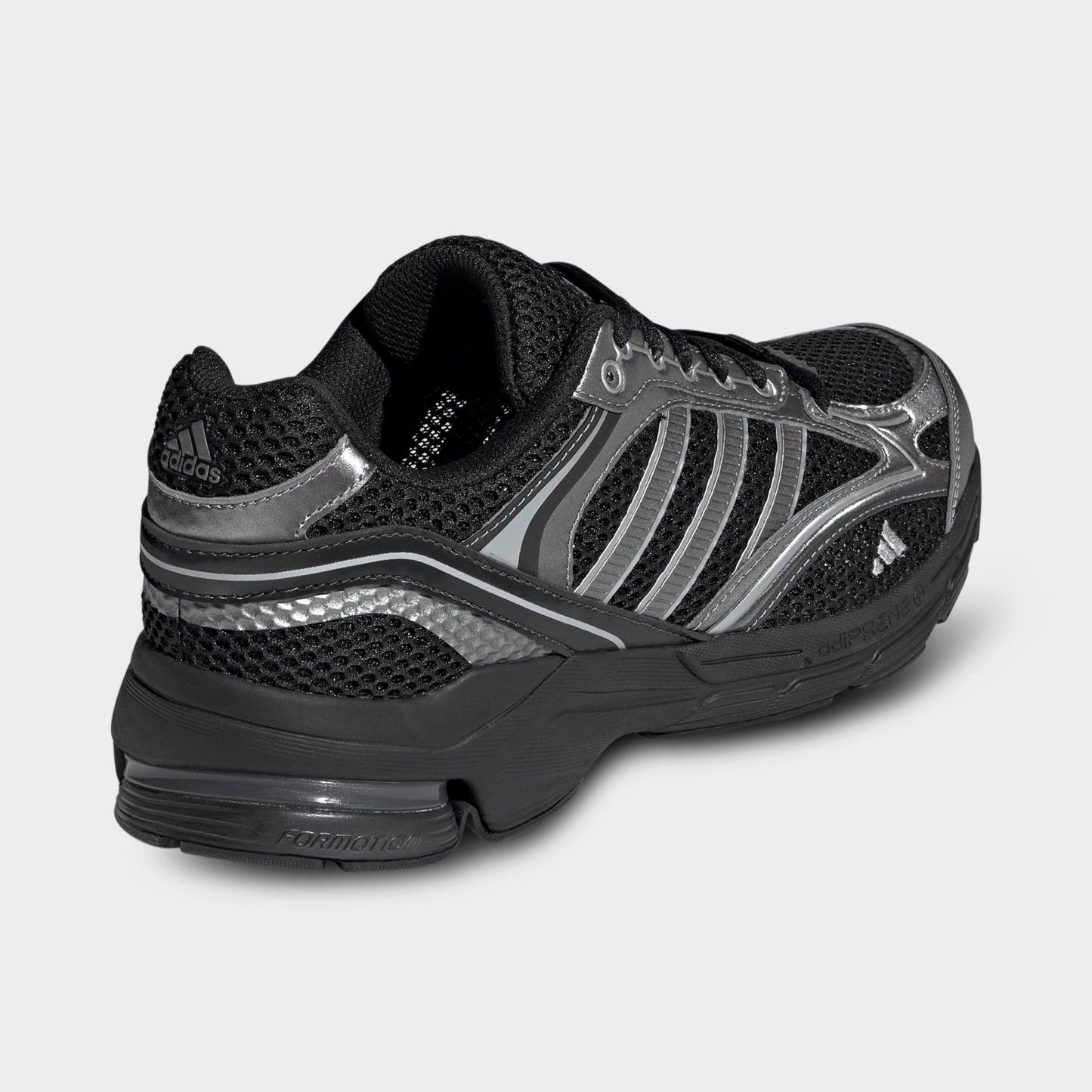 Men's adidas Spiritain 2000 Casual Shoes - Part 1 - Core Black/Iron Metallic/Matte Silver - Back view