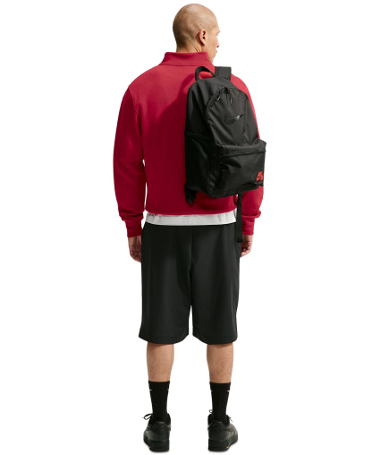 Nike Men's Sportswear Club Half-Zip Fleece Sweatshirt - Tough Red/White