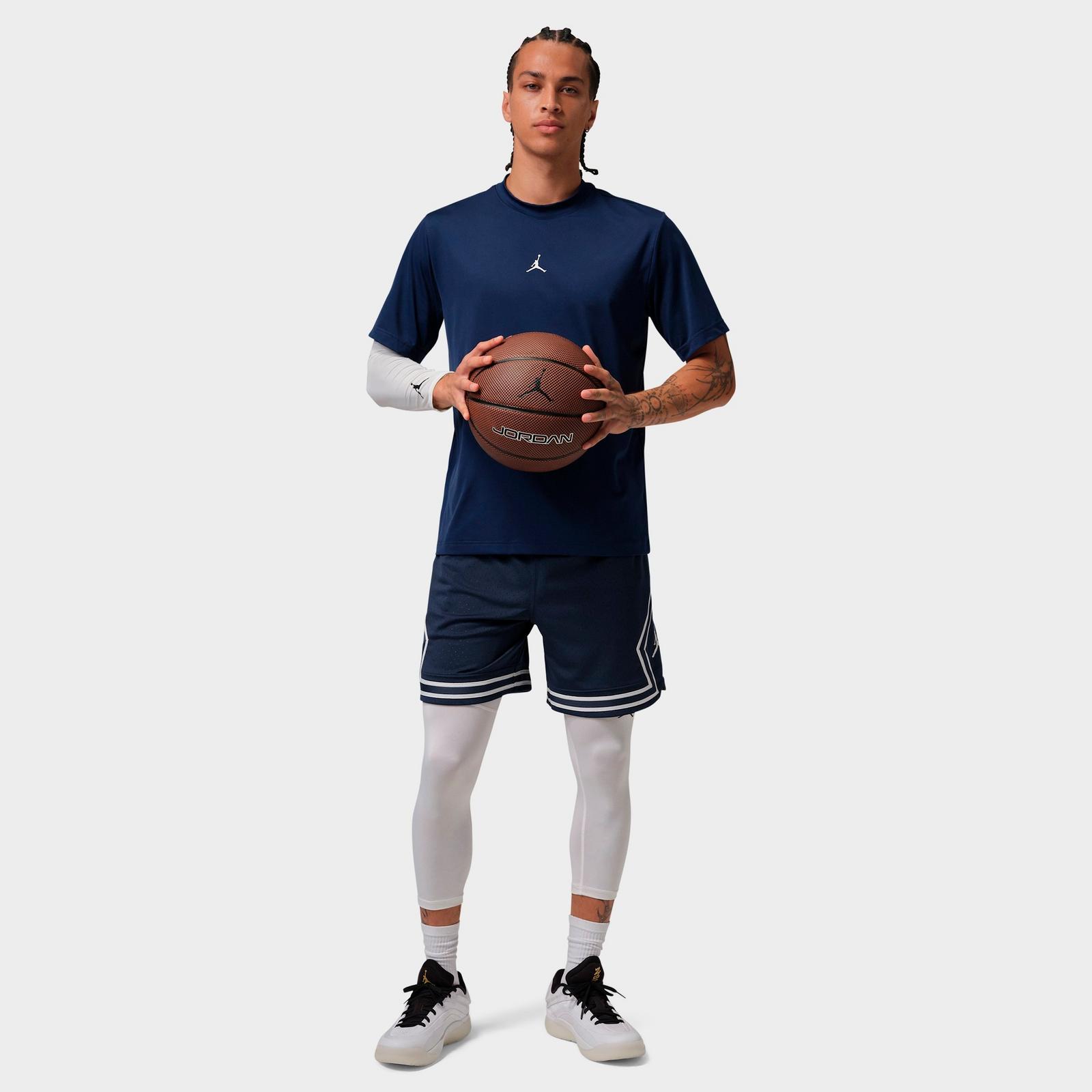 Men's Jordan Sport Dri-FIT Mesh Diamond Shorts - Midnight Navy/White - view 2