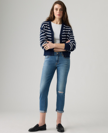 Levi's Women's Relaxed Boyfriend Tapered Leg Jeans - Timeless Tint
