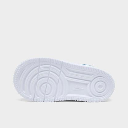 Infant and Kids' Toddler Nithtke Force 1 Low Casual Shoes - Part 1 - Black/Court Blue/White/Dutch Blue - Bottom view