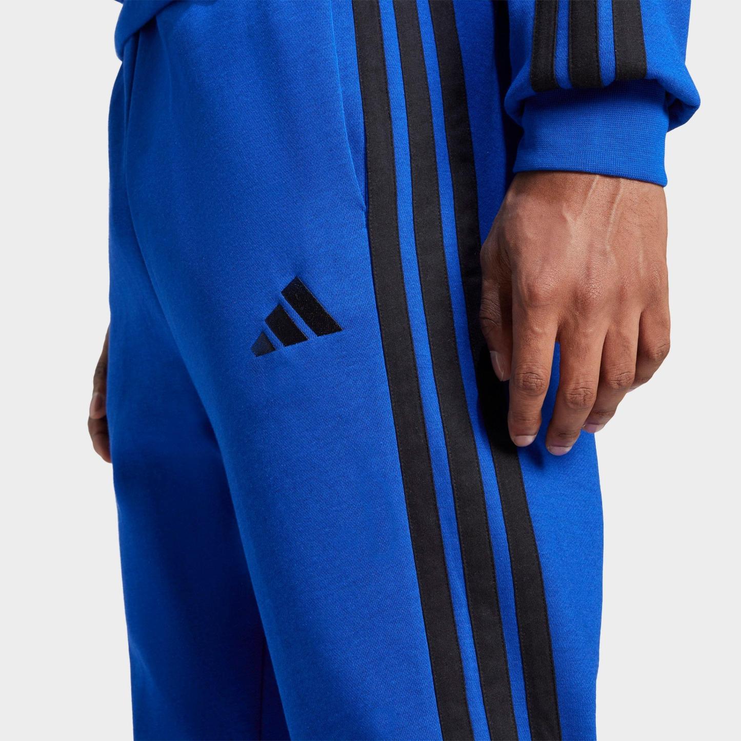 Men's adidas Essentials 3-Stripes Fleece Jogger Pants - Royal Blue/Black