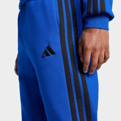 Men's adidas Essentials 3-Stripes Fleece Jogger Pants - Royal Blue/Black
