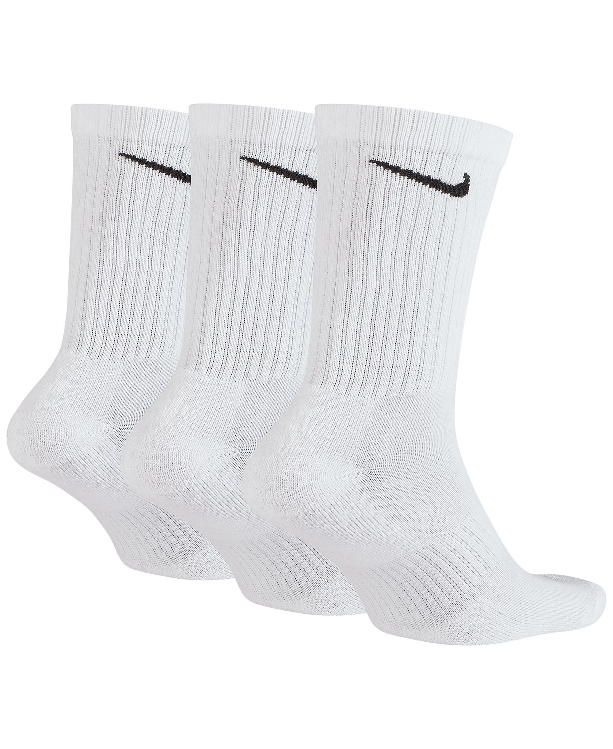 Nike Unisex Everyday Crew Socks, 3-Pack - White/Black