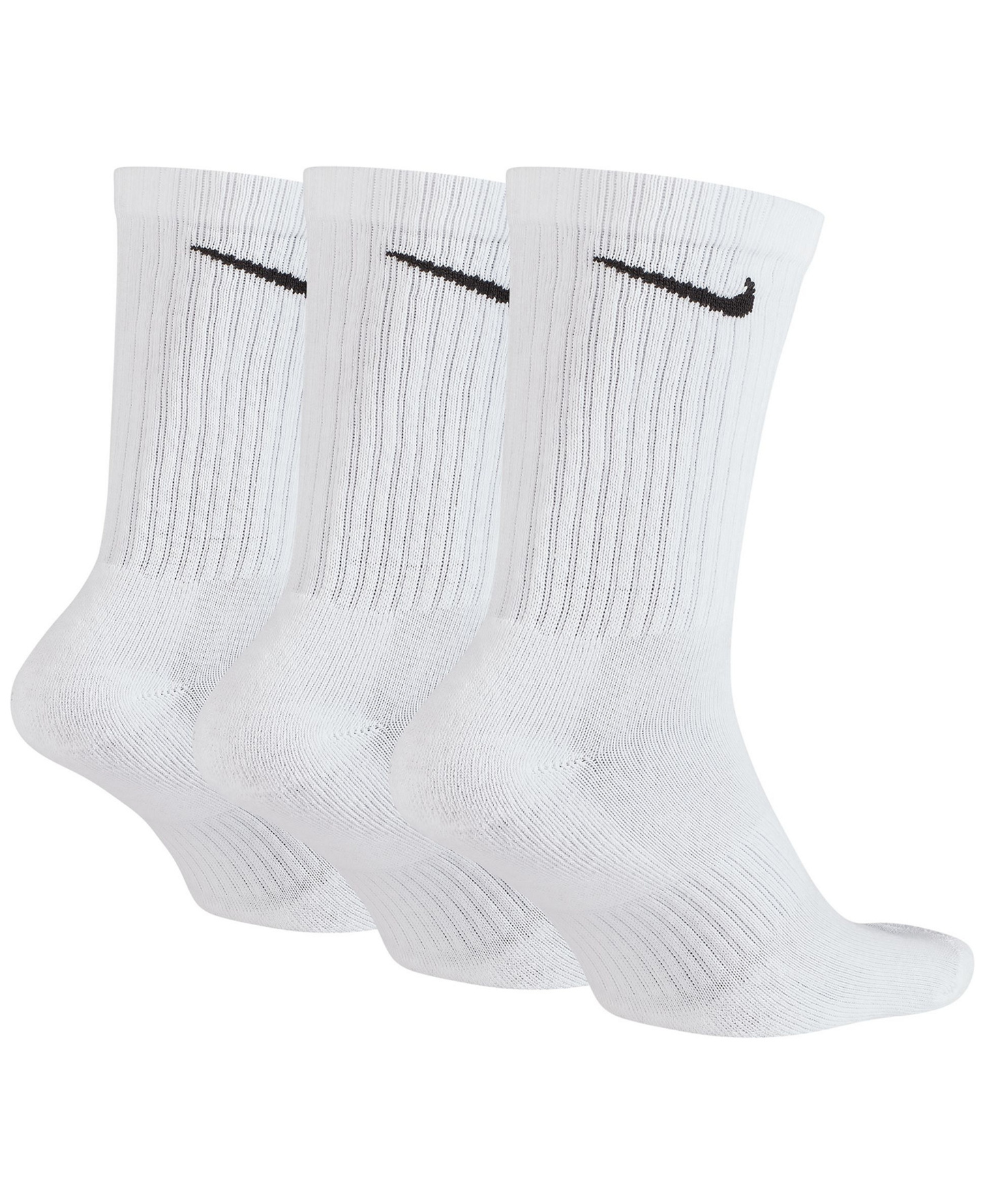 Nike Unisex Everyday Crew Socks, 3-Pack - White/Black