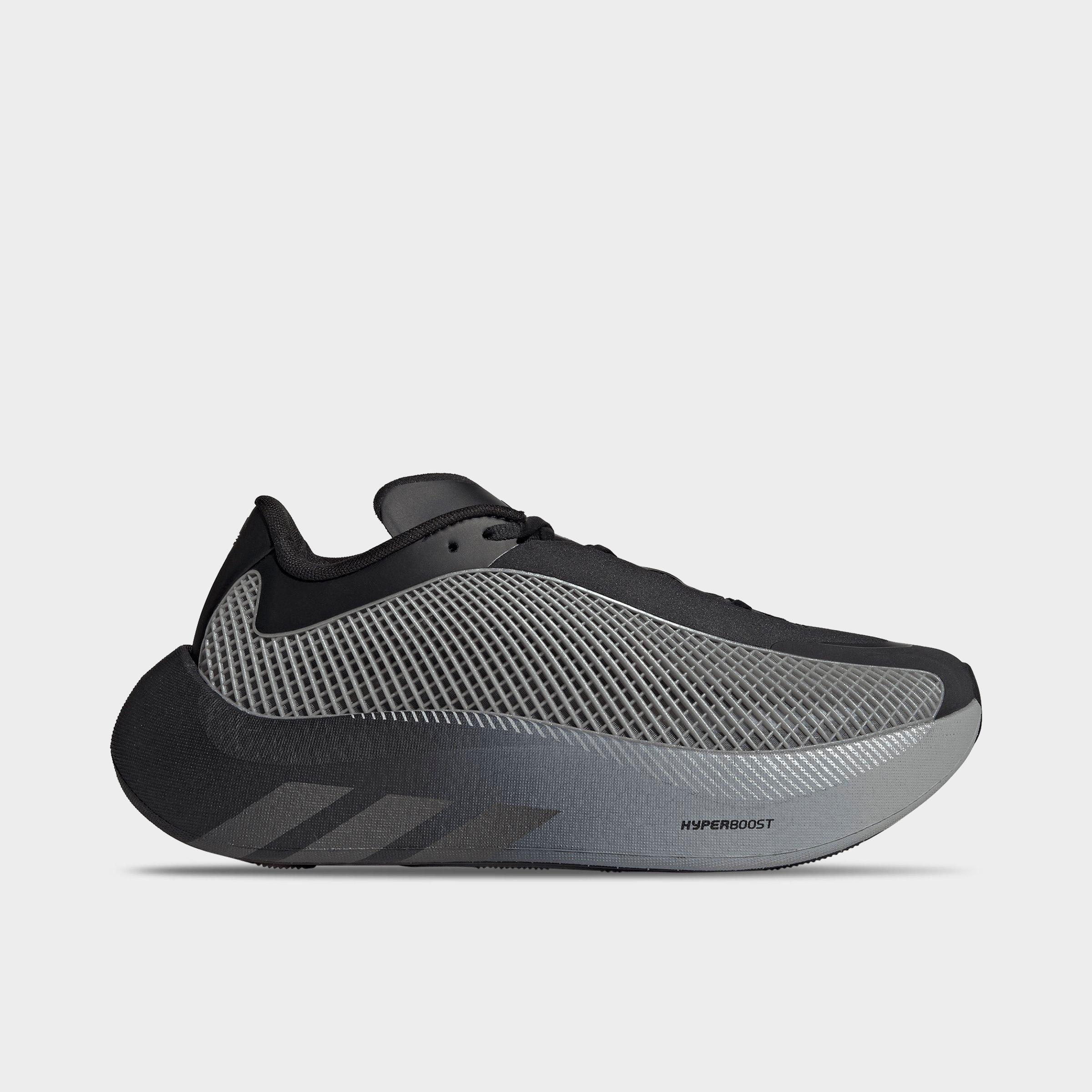 Men's adidas Originals HYPERBOOST EPHR Casual Shoes - Core Black/Solar Red/Silver Metallic - Left shoe facing left. Outside of the shoe.