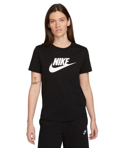 Nike Women's Sportswear Essentials Logo T-Shirt - Black/White