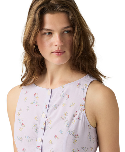 Levi's Women's Mercer Sleeveless Mini Dress - Pedrine Floral Lavender Blue