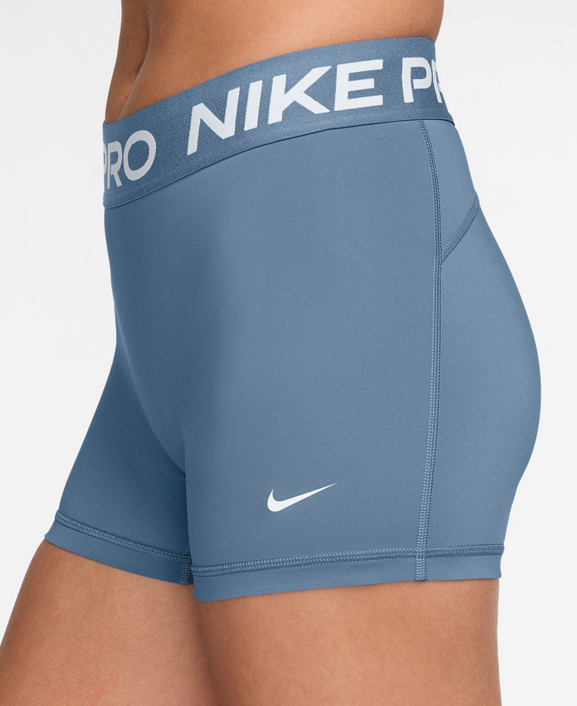 Nike Women's Mid-Rise Biker Shorts - Work Blue/white