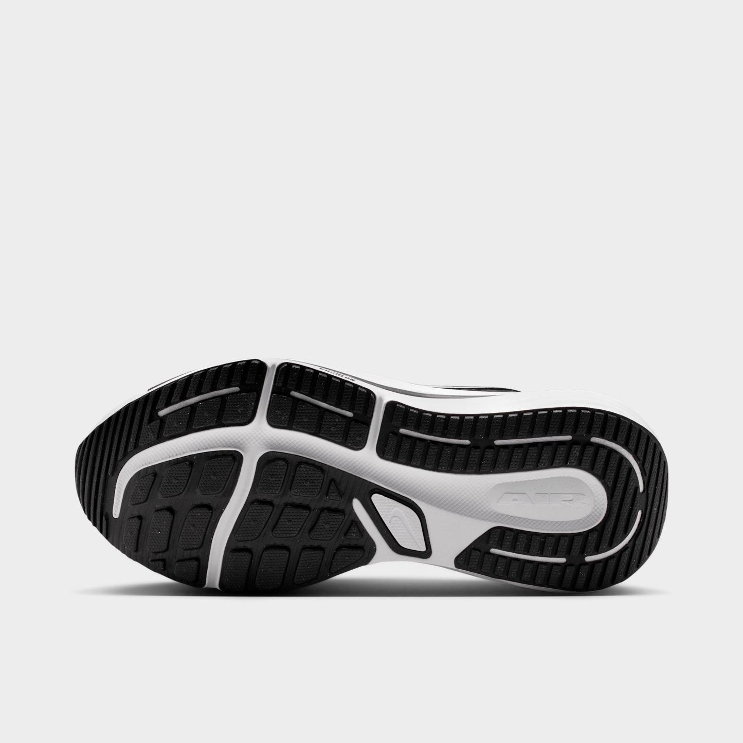 Men's Nithtke Air Winflo 12 Road Running Shoes - Black/Dark Smoke Grey/White - Bottom view