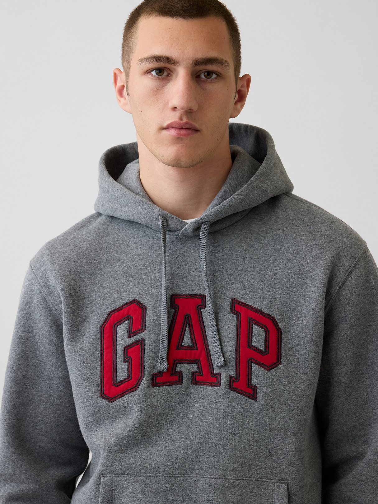 Adult VintageSoft Arch Logo Hoodie - Charcoal grey