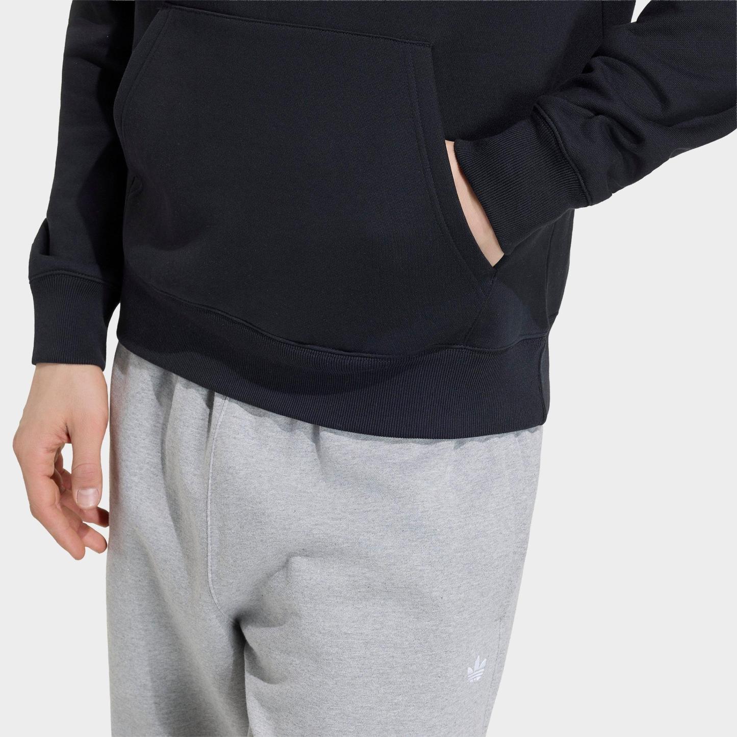 Men's adidas Originals Trefoil Essentials Hoodie - Black