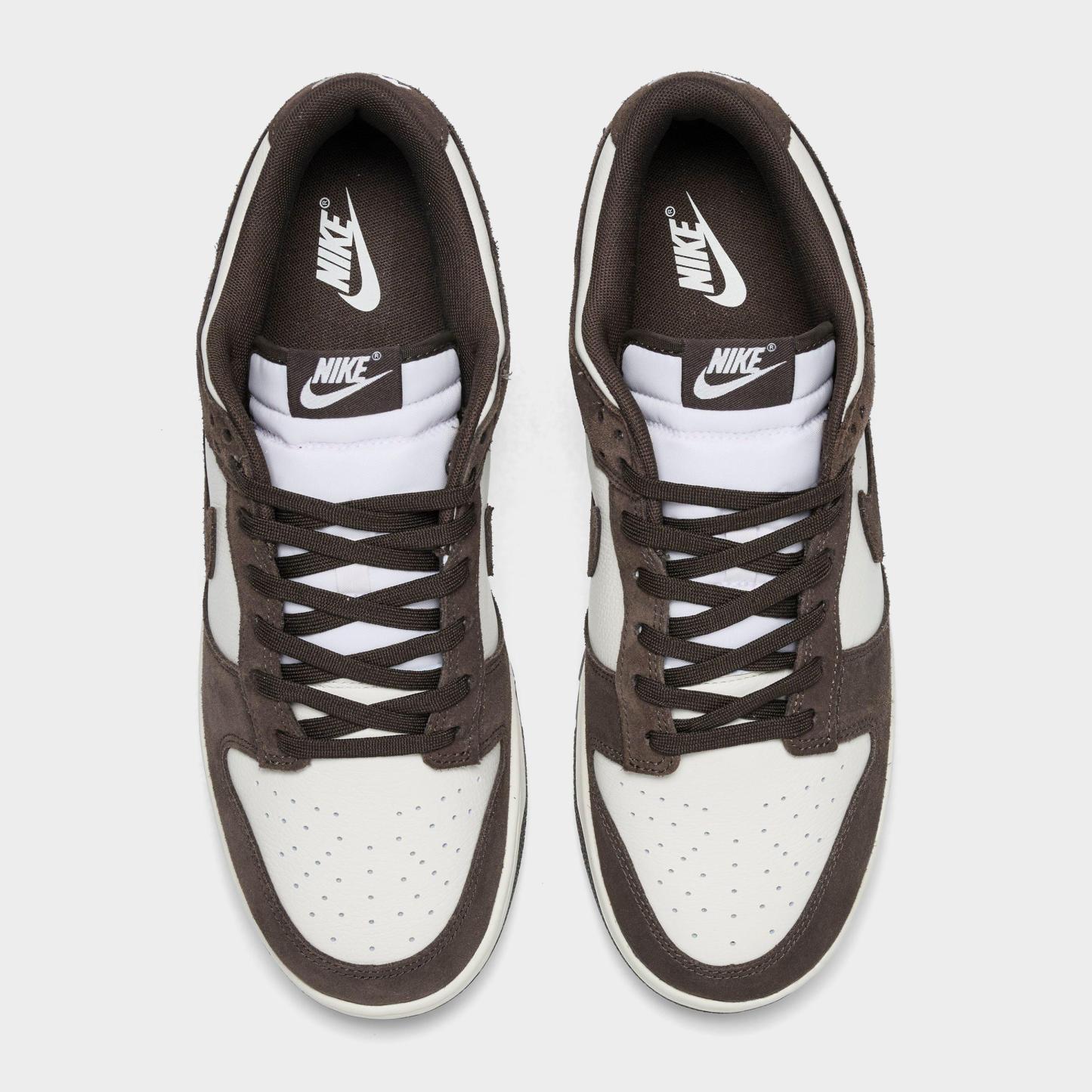 Men's Nithtke Dunk Low Retro Casual Shoes - Part 4 - Pale Ivory/Pale Ivory/Baroque Brown - Top view