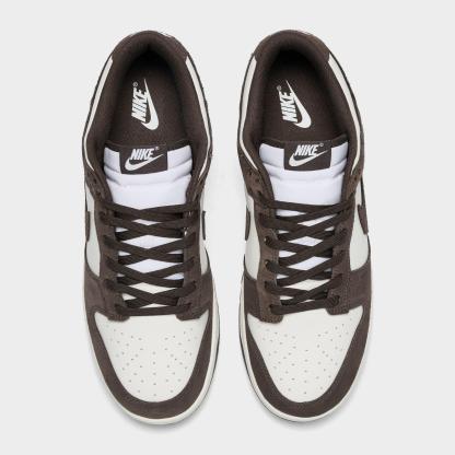 Men's Nithtke Dunk Low Retro Casual Shoes - Part 4 - Pale Ivory/Pale Ivory/Baroque Brown - Top view