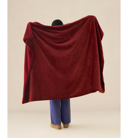 UGG® Avery Reversible Throw, 50" x 70" - Coffee Berry