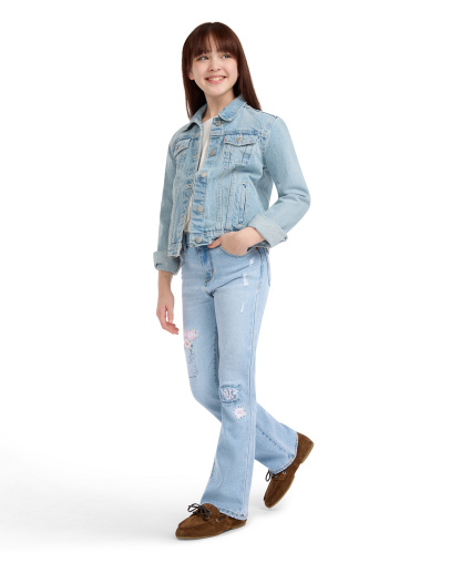 Levi's Girls' 7-16 Stitch Detail Flare Jeans - Marin Babe
