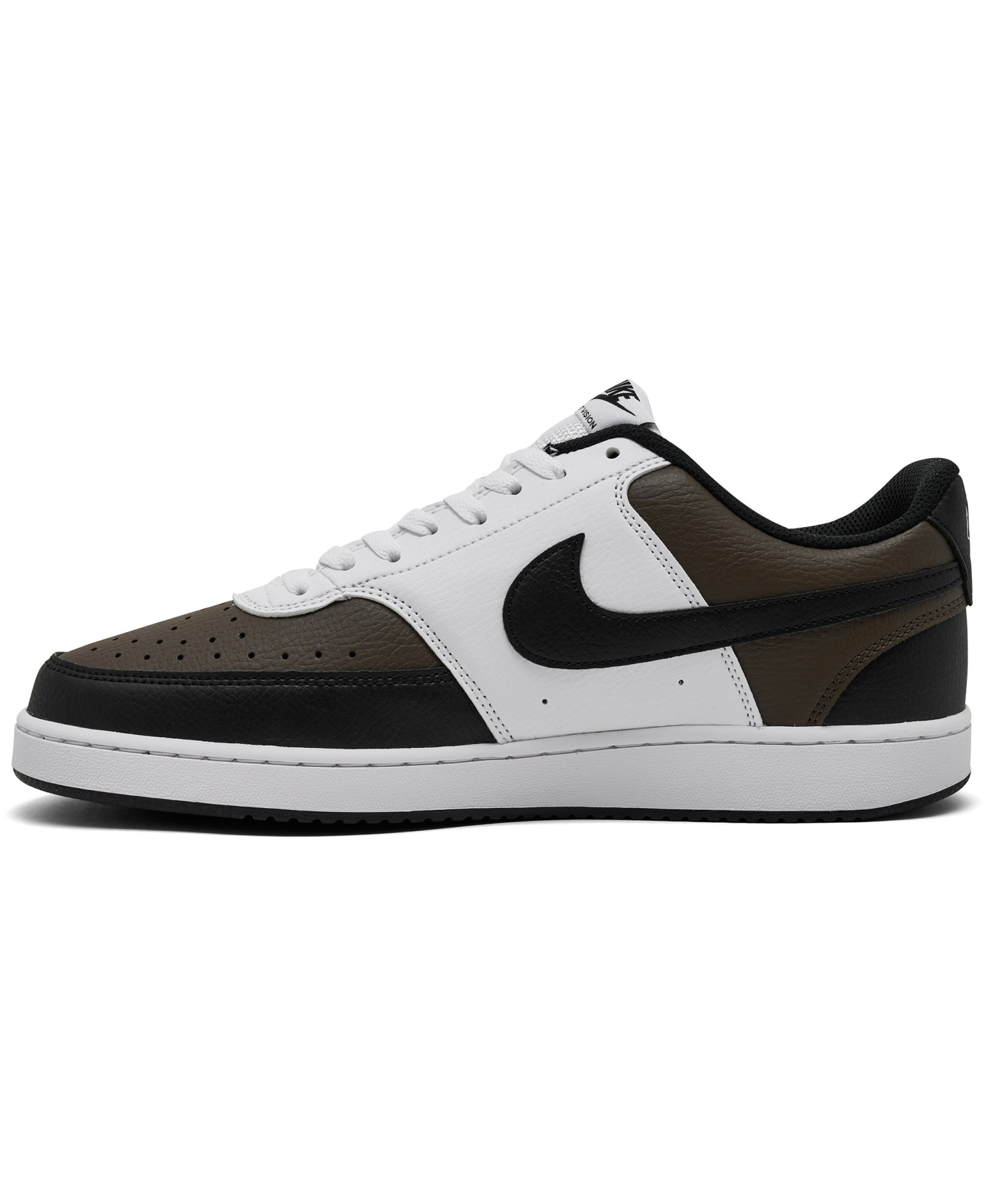 Nike Men's Court Vision Low Casual Sneakers from Finish Line - Baroque Brown, Black