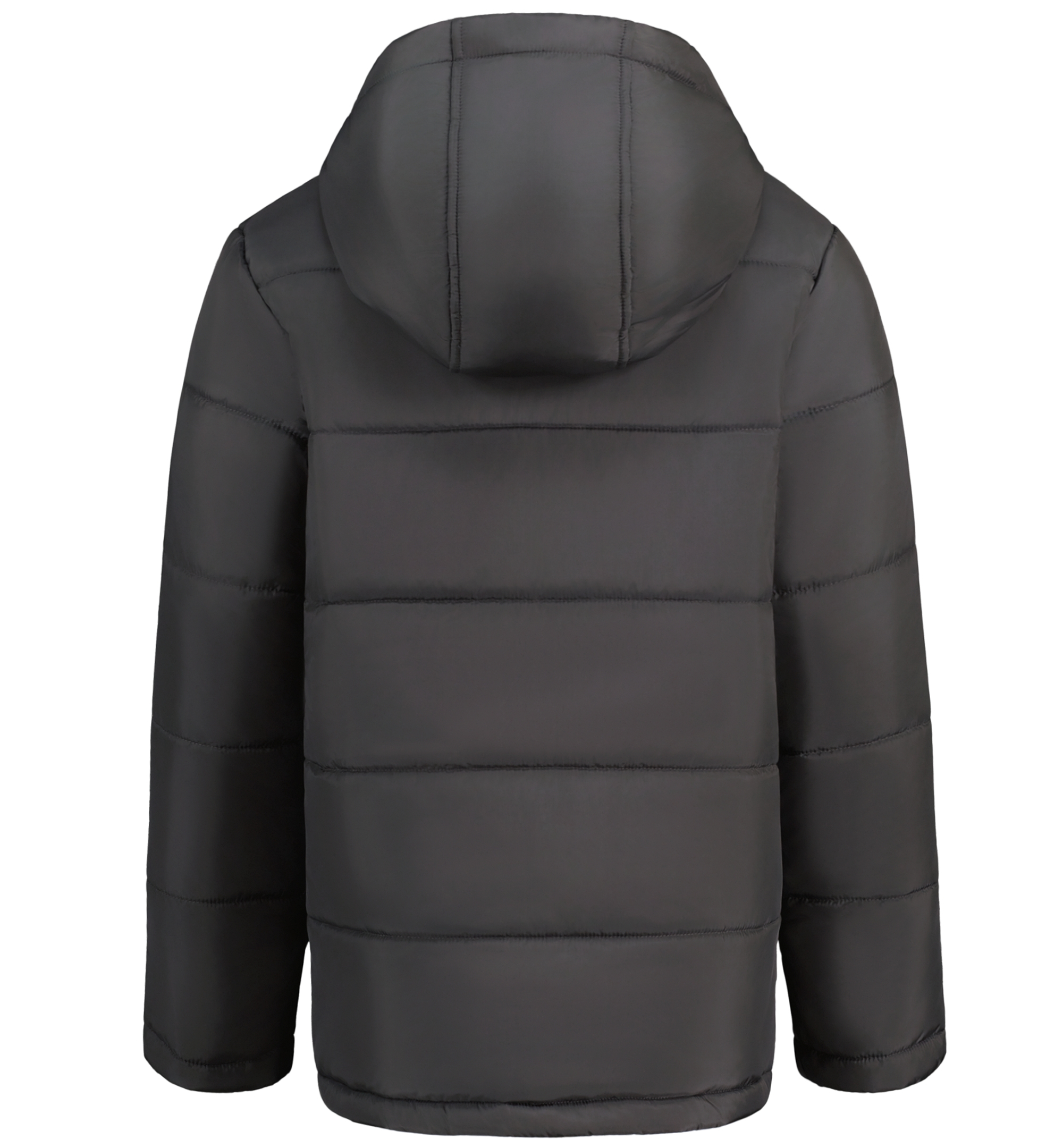 Tommy Hilfiger Boys' 8-20 Logo Puffer Jacket - Dark Gray