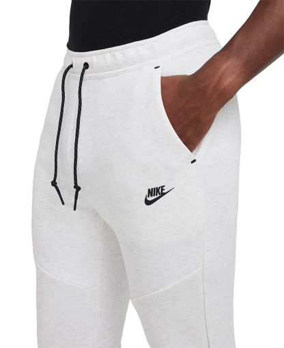 Nike Men's Tech Fleece Drawstring Joggers Pants - Birch Heather/Black