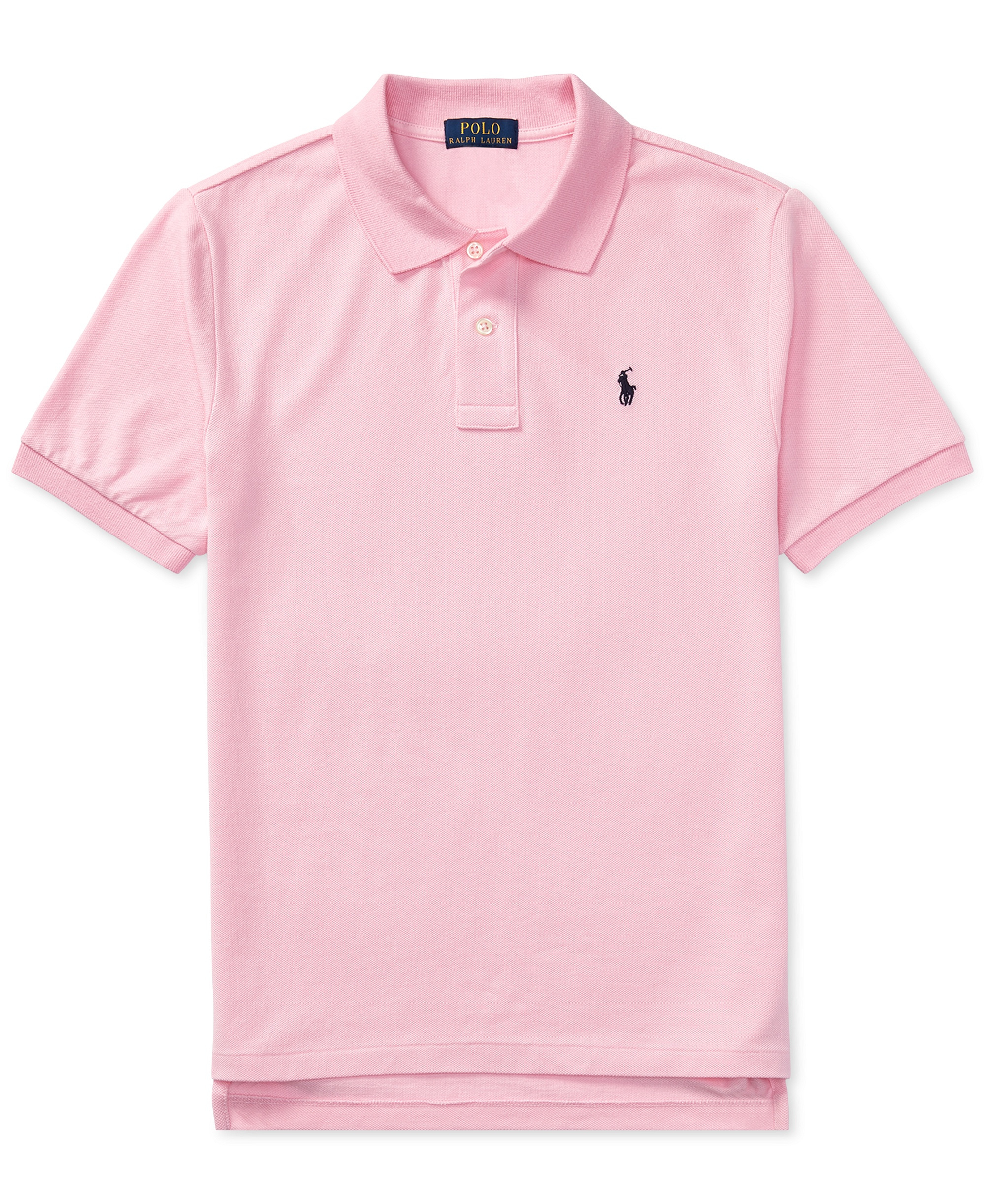 Polo Ralph Lauren 8-20 Boys' Cotton Mesh Logo Polo Shirt - Carmel Pink