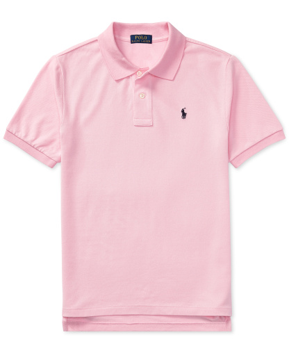 Polo Ralph Lauren 8-20 Boys' Cotton Mesh Logo Polo Shirt - Carmel Pink