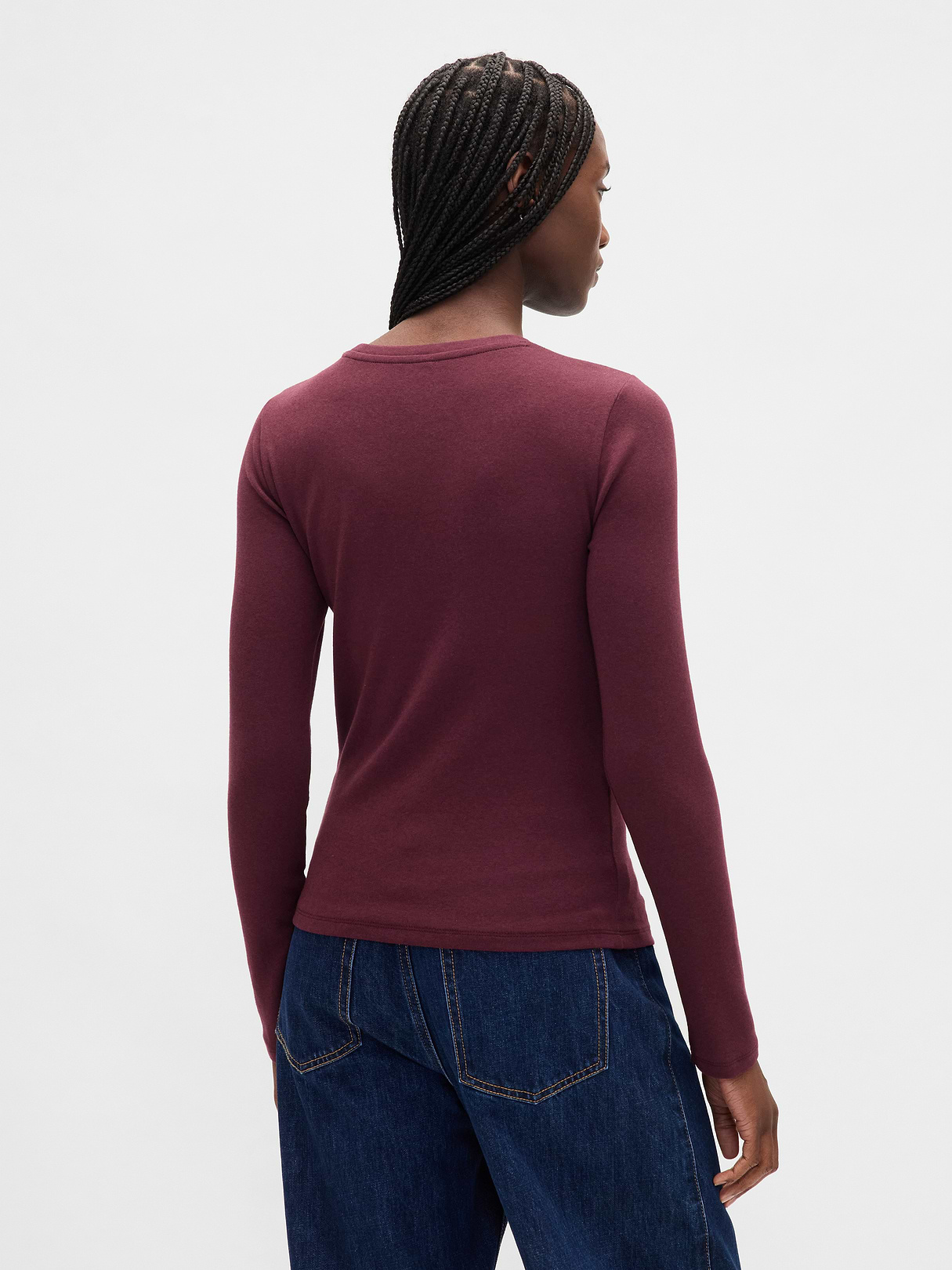 Modern Crewneck T-Shirt - Tuscan red