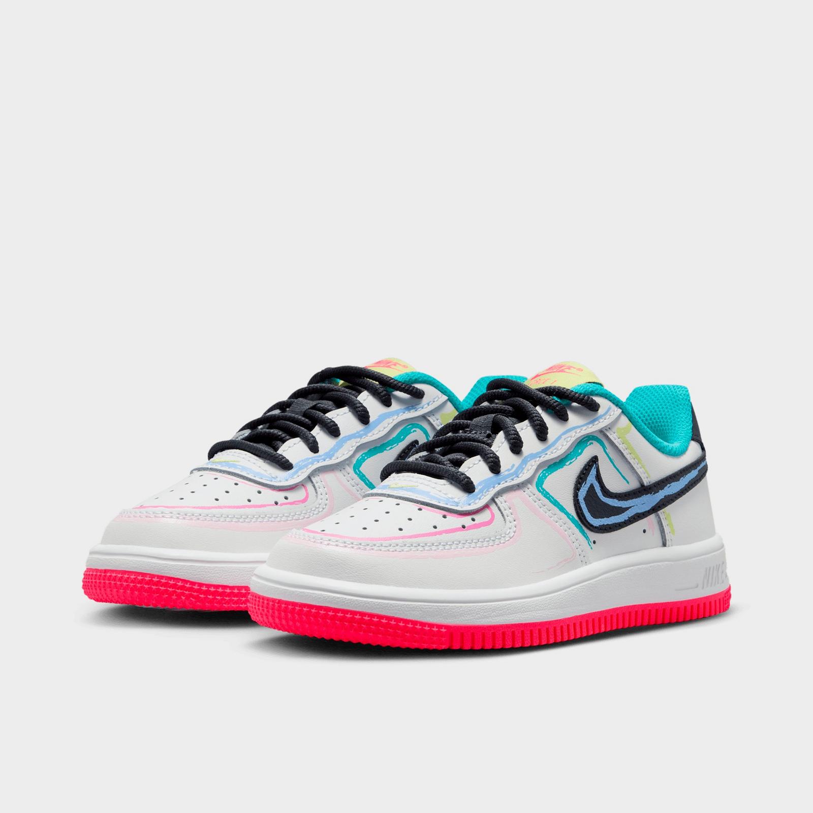 Little Kids' Nike Force 1 Low Casual Shoes - Rust Pink/Metallic Red Bronze/Summit White