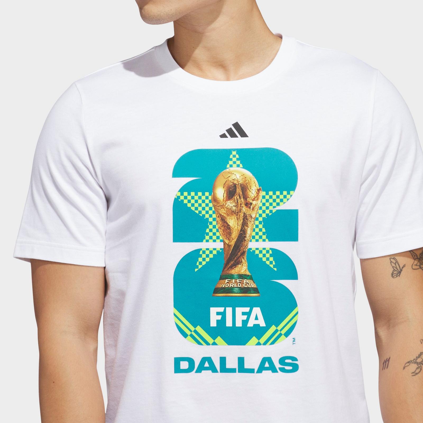 Men's adidas Soccer FIFA World Cup 26™ Host City Dallas Graphic T-Shirt - White - view 4