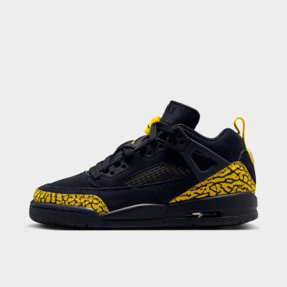 Big Kids' Jordan Spizike Low Casual Shoes - Black/Speed Yellow/Speed Yellow/Black - view 1
