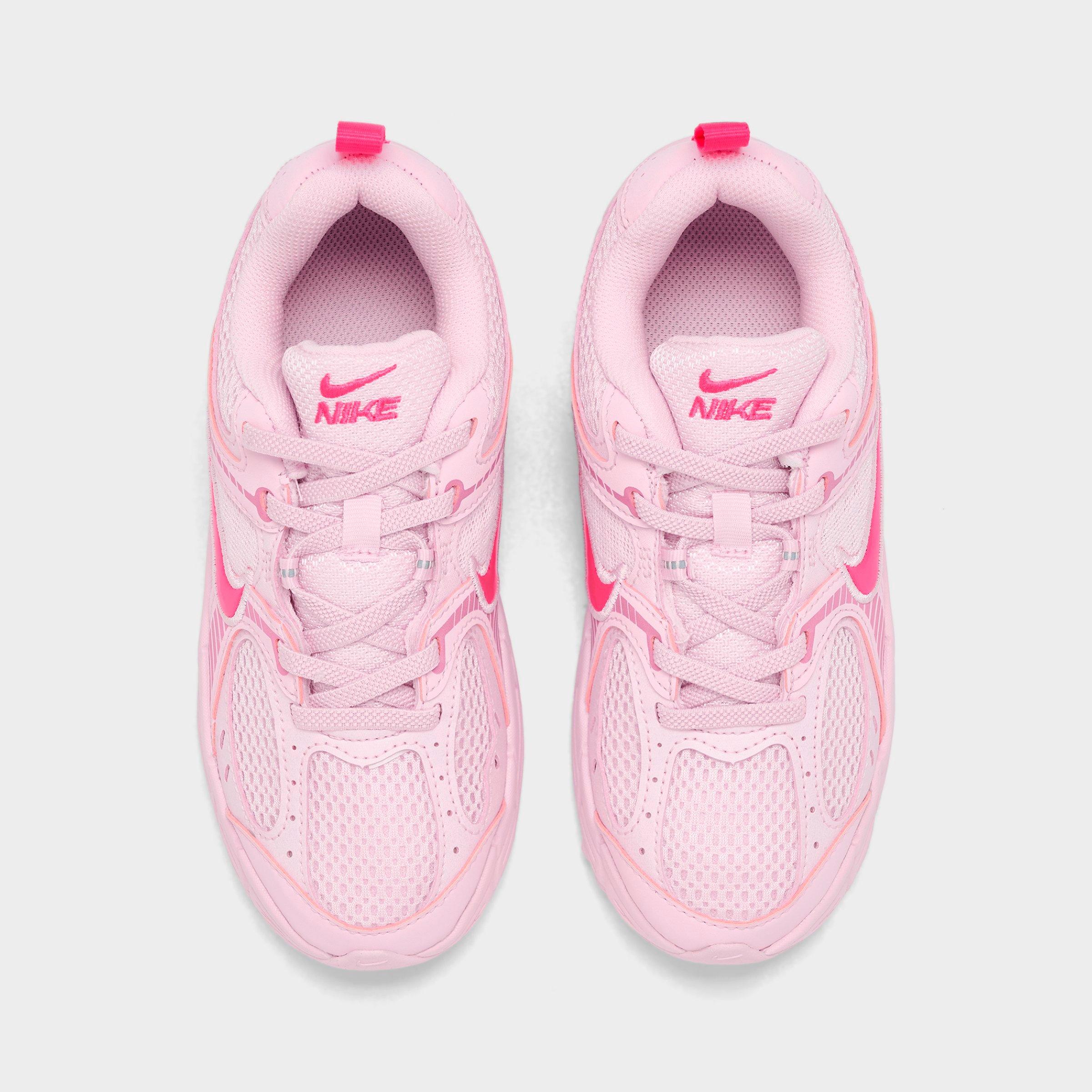 Little Kids' Nithtke V5 RNR Stretch Lace Casual Shoes - Pink Foam/Pinksicle/Hyper Pink - Top view
