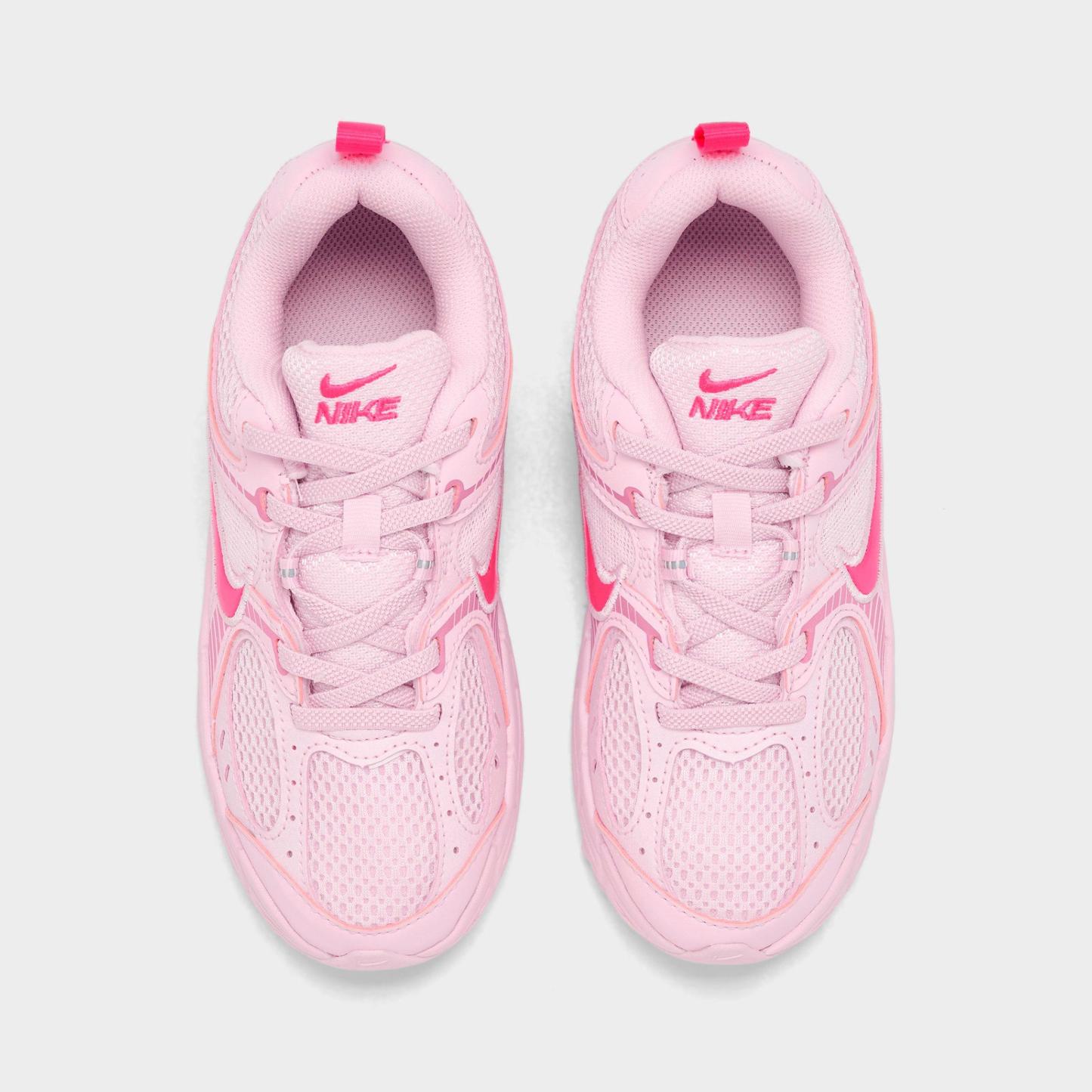 Little Kids' Nithtke V5 RNR Stretch Lace Casual Shoes - Pink Foam/Pinksicle/Hyper Pink - Top view