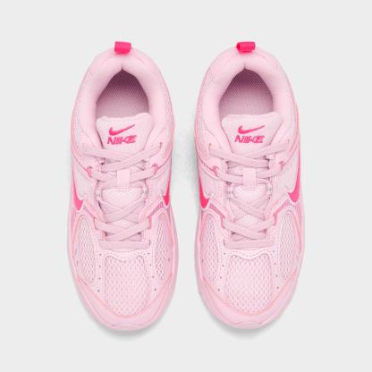 Little Kids' Nithtke V5 RNR Stretch Lace Casual Shoes - Pink Foam/Pinksicle/Hyper Pink - Top view