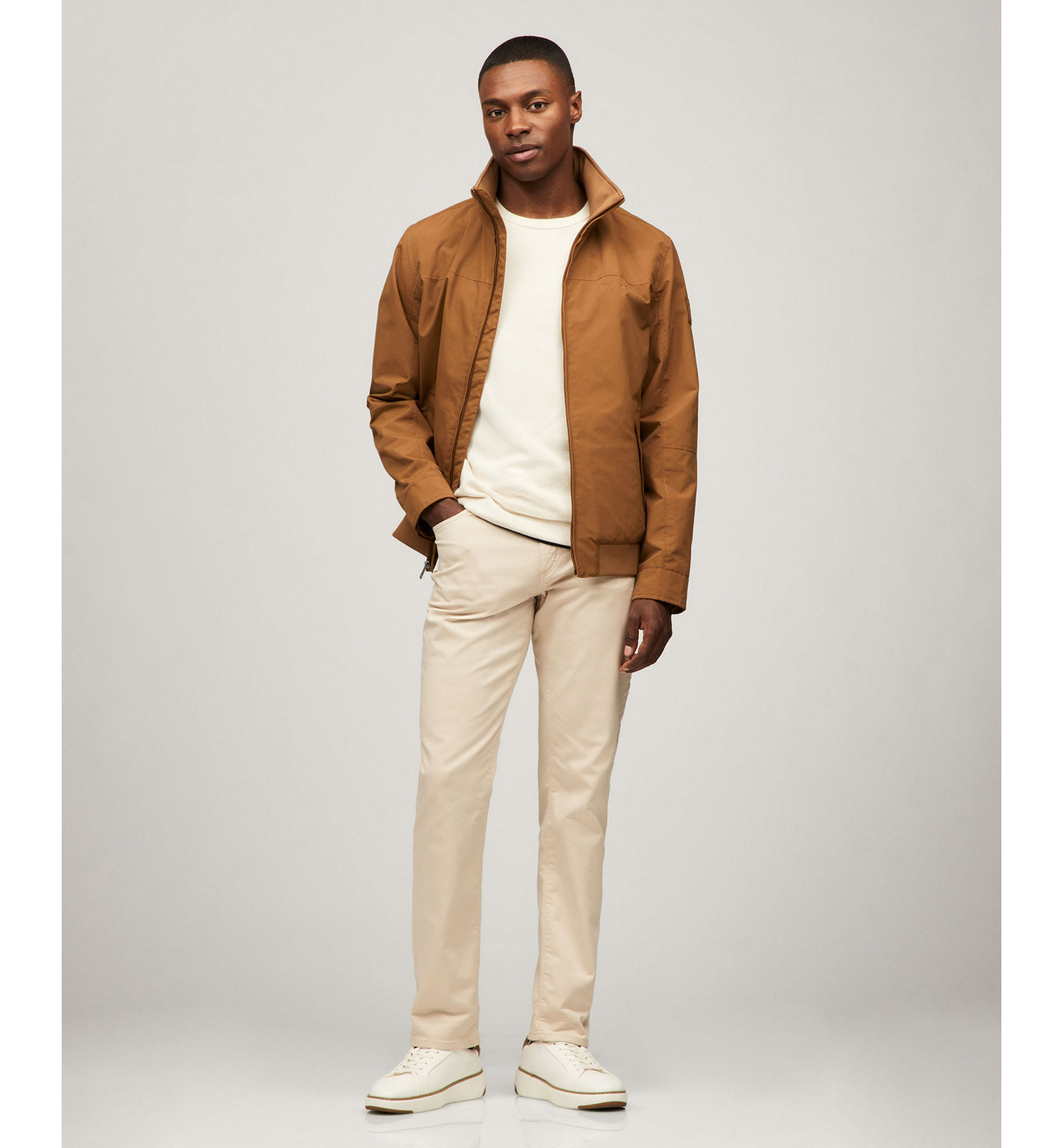 Tommy Hilfiger Men's Regatta Water Resistant Jacket - Golden Ray