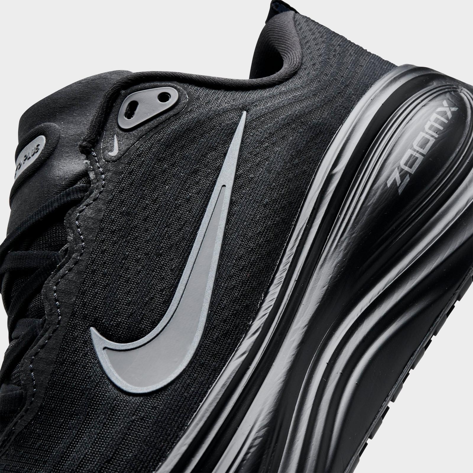 Men's Nike Vomero Plus Running Shoes - Black/Dark Smoke Grey/Metallic Dark Grey