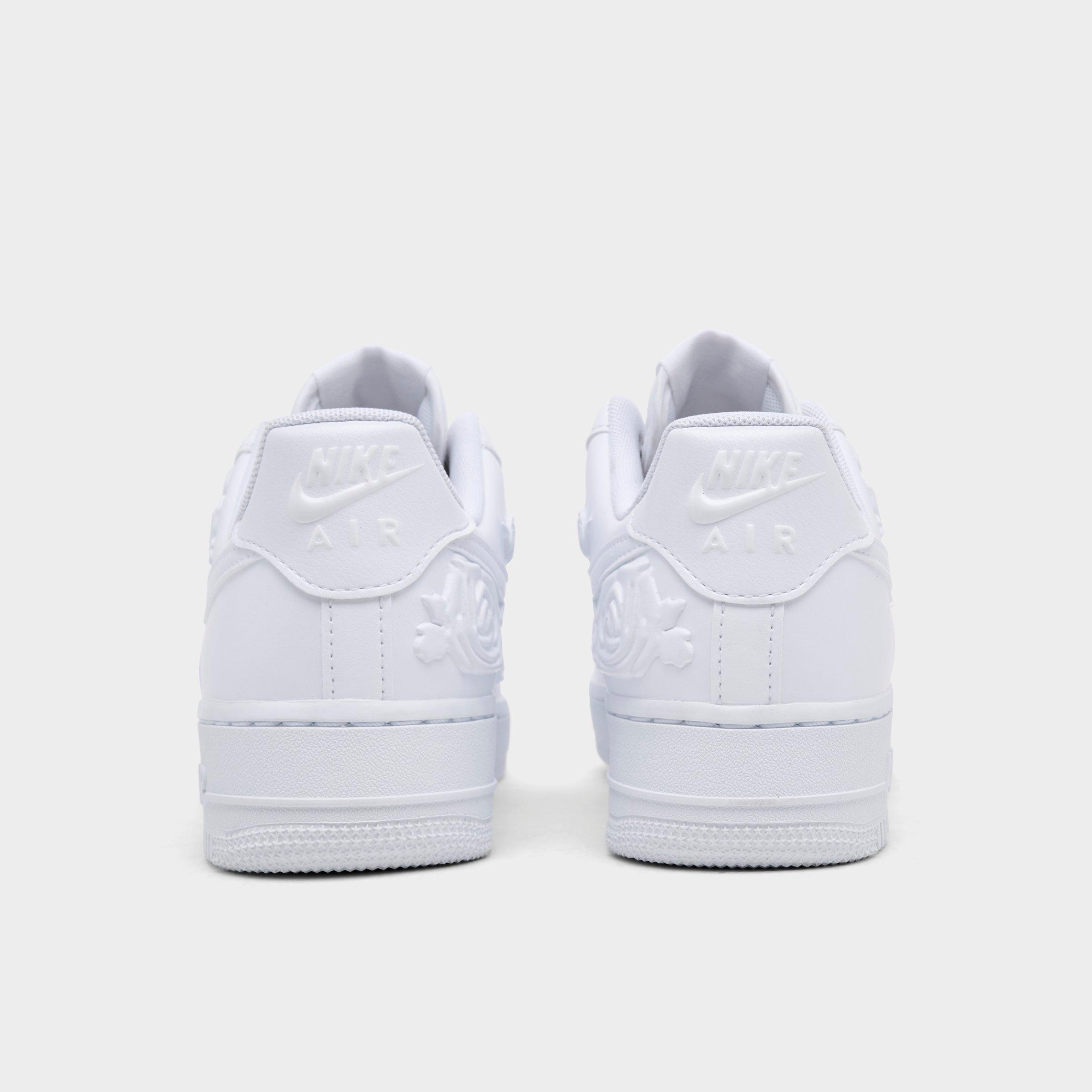 Women's Nithtke Air Force 1 '07 SE Casual Shoes - White/Black - Back view