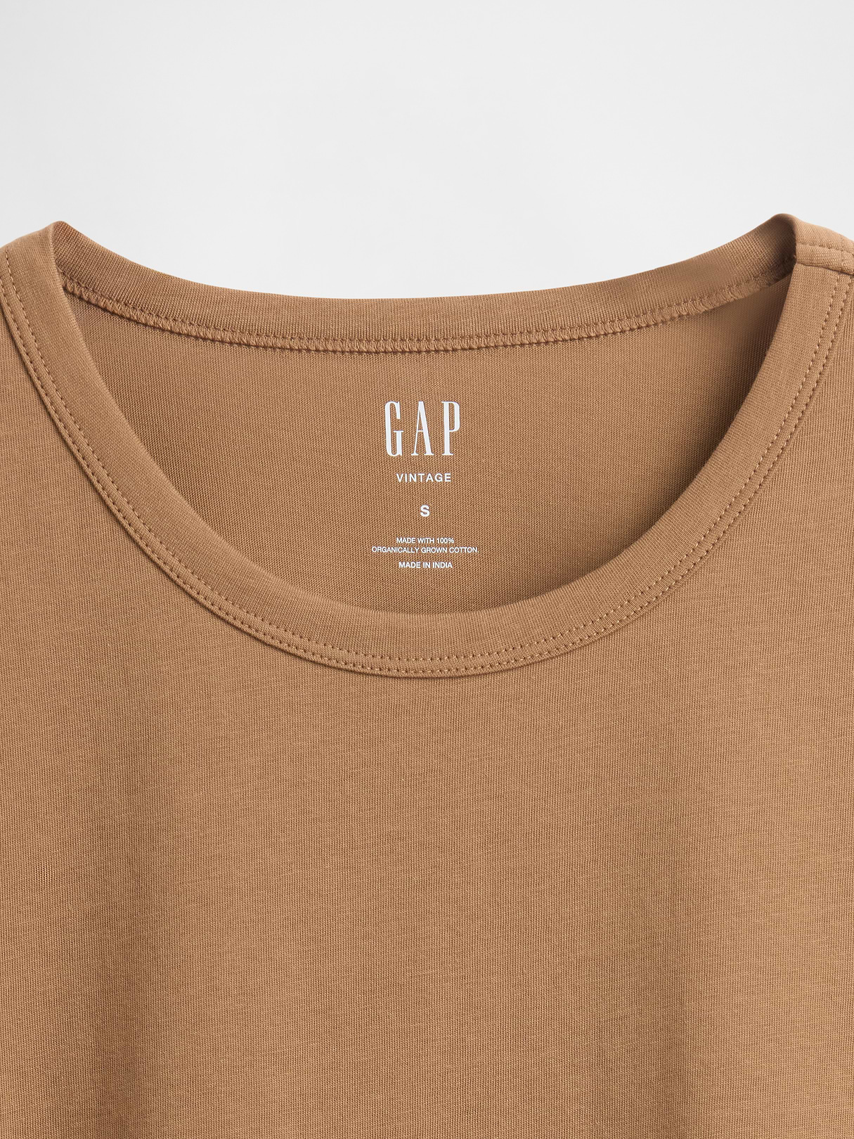 Organic Cotton VintageSoft T-Shirt - Kola nut brown